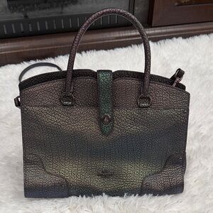 Coach Iridescent Black and Green Bag